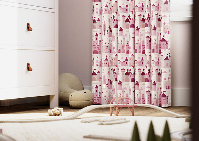 Magic Castle, Princess Pink - Made to Measure Curtains - Image 5